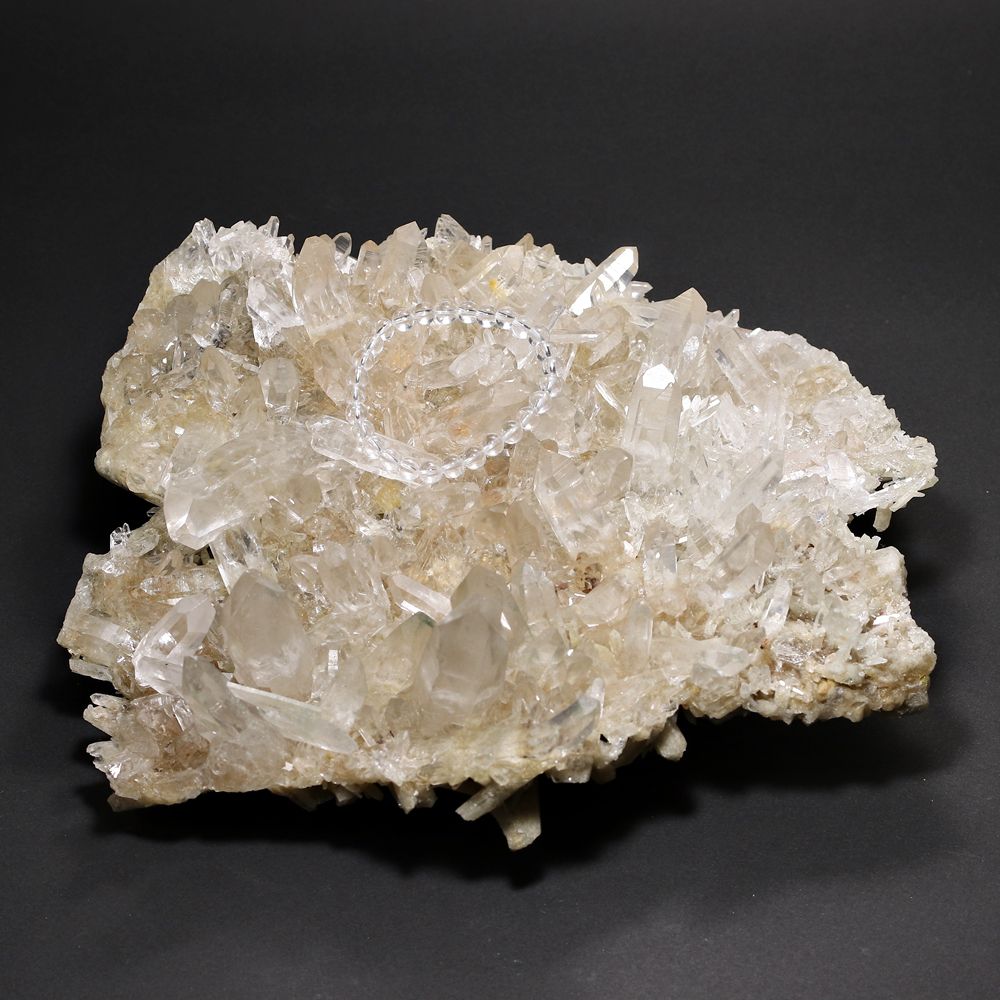 高品質]インド/ダーラ産ヒマラヤ水晶クラスター/ダーラクォーツ（全長