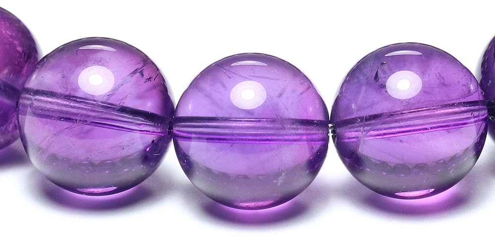 トップクォリティ]アメジストブレスレット（約11.5mm玉） - 埼玉県吉川