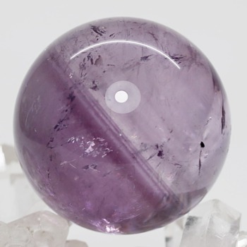 ブラジル産]アメジスト丸玉/スフィア（直径50.6mm・アメトリン