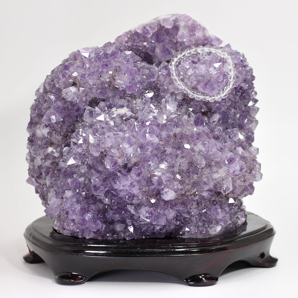 特別価格/ブラジル産]フラワーアメジストクラスター/原石 - 埼玉県吉川