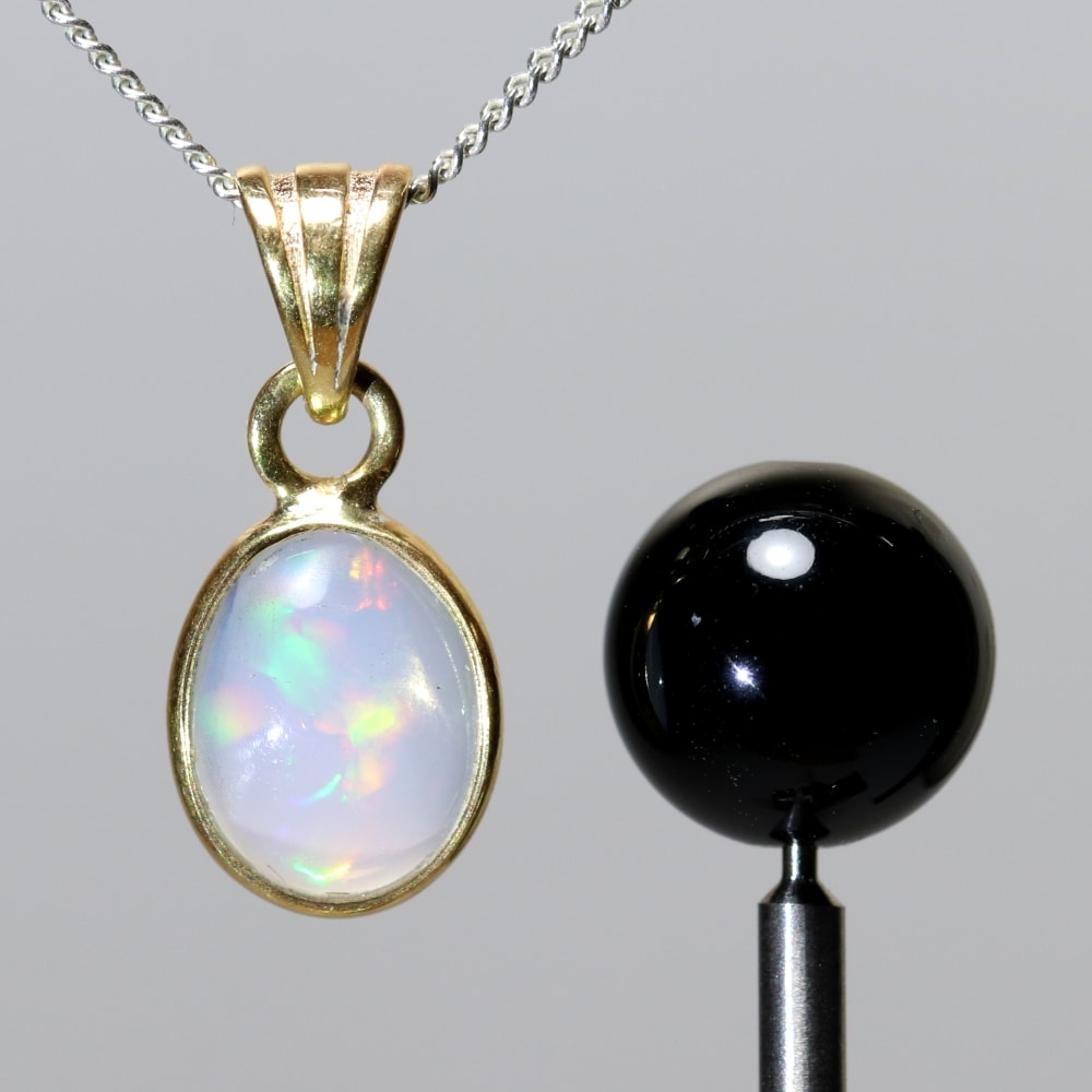 エチオピアオパールペンダントトップ（シルバー925/ゴールドメッキ