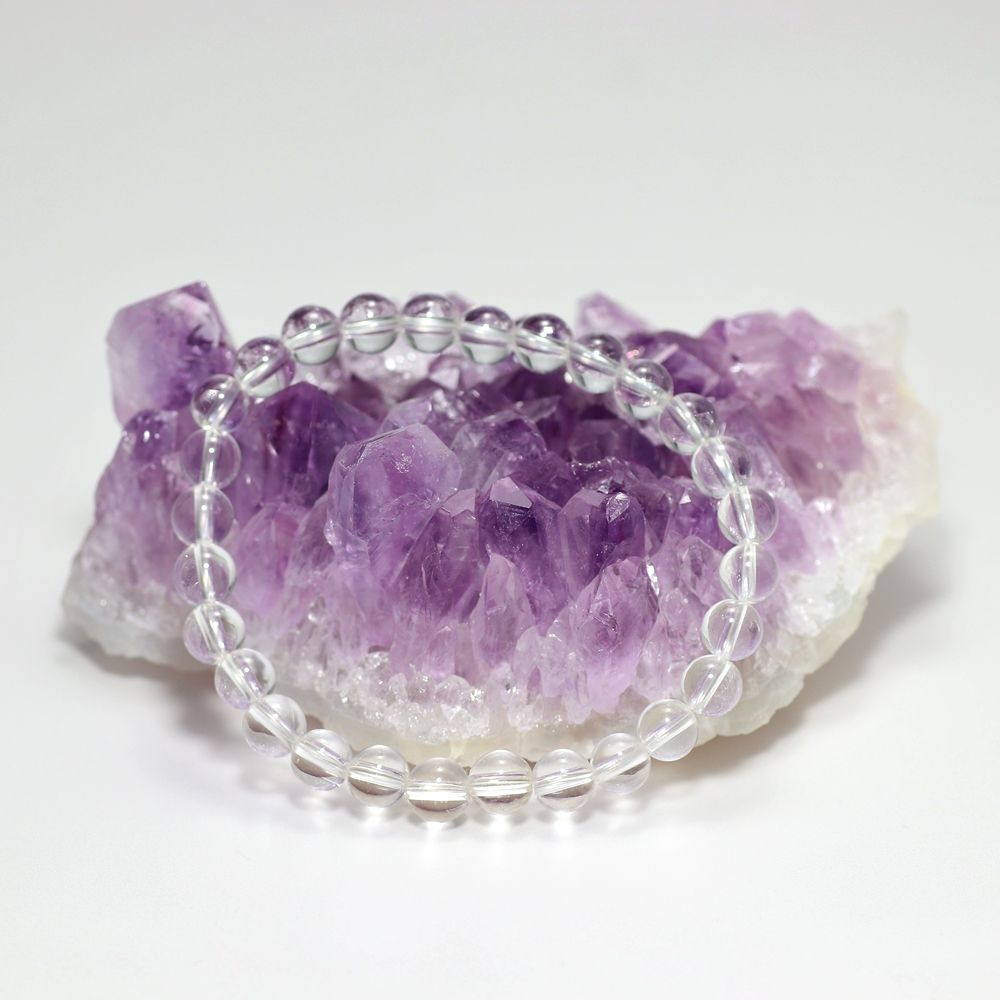 インド/カルール産]アメジストクラスター/原石（濃いラベンダーカラー