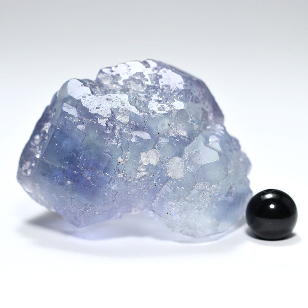 中国/福建省産ライトブルーフローライト結晶原石（天然蛍石/87.0g