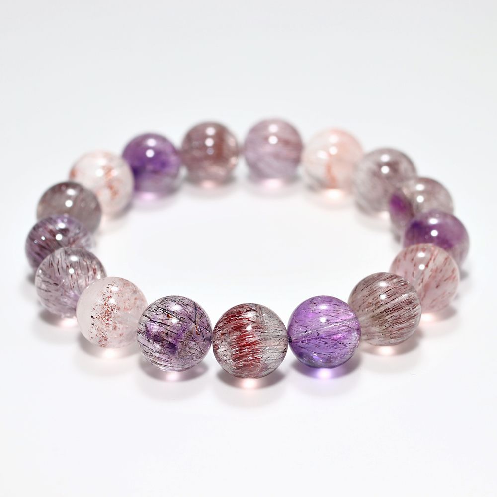 3A+]ミックススーパーセブンブレスレット（約12mm玉） - 埼玉県吉川市