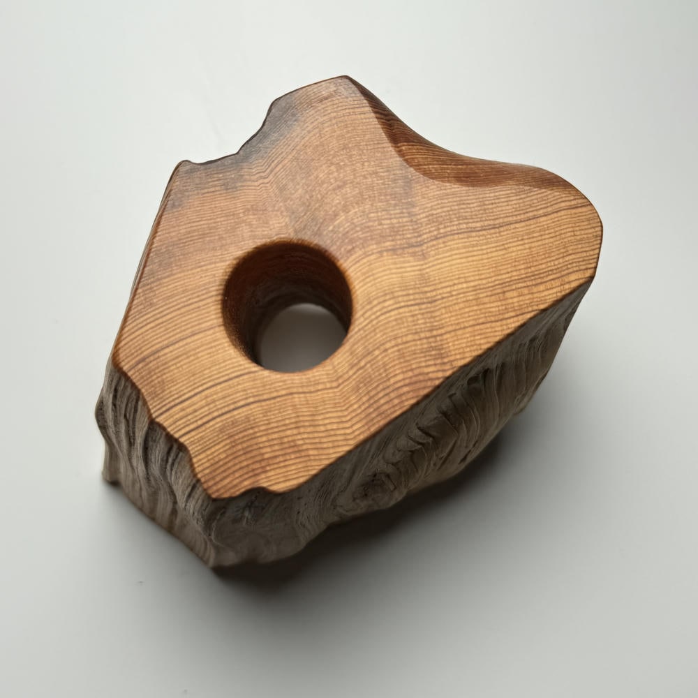 日本/屋久島産]オリジナル屋久杉台座/水晶置き台（天然石