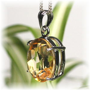 高品質]シトリンペンダントトップ（シルバー925） - 埼玉県吉川市の