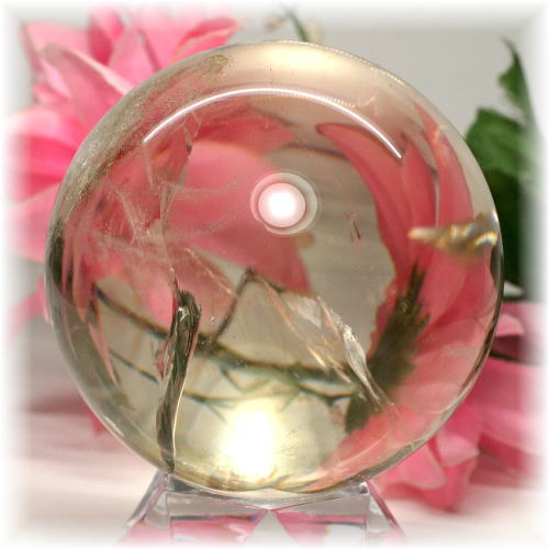 ブラジル産]天然シトリン丸玉/スフィア（非加熱・無着色） - 埼玉県