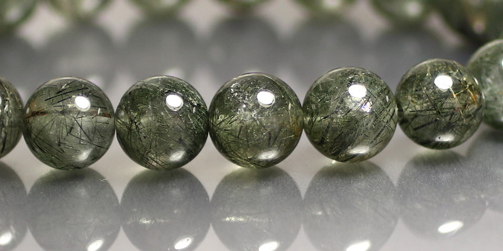 配送 ガネッシュヒマール ラパ産 アクチノライトインクオーツリング 6