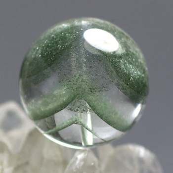 最高品質]ブラジル産グリーンファントムクォーツ1粒売り（16.6mm