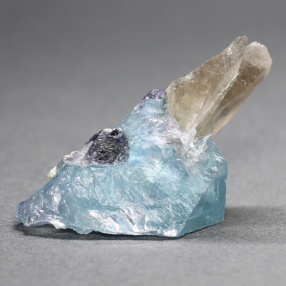 希少共生石！中国/湖南省]瑶崗仙鉱山(ヤオガンシャン)産フローライト