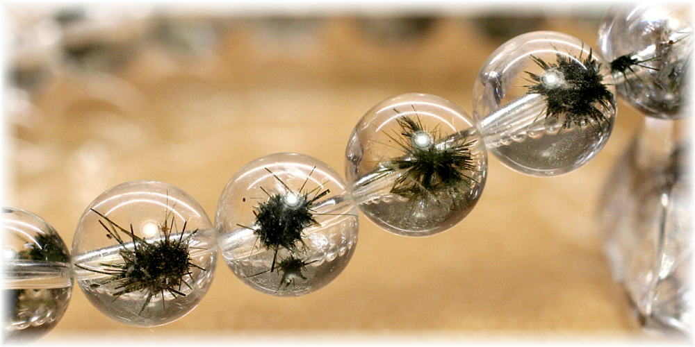 高品質]ホーランダイトインクォーツブレスレット（約8mm玉） - 埼玉県