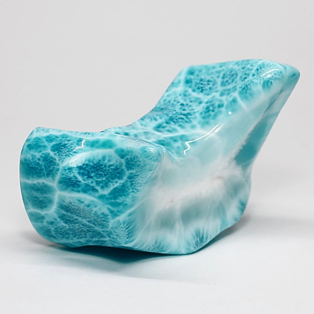 バイヤー厳選品]ドミニカ共和国産ラリマーフリーフォームオブジェ/磨き