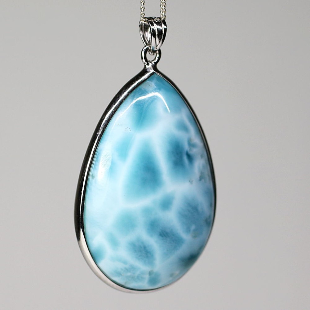 天然石⭐︎ラリマー⭐︎月⭐︎ムーン⭐︎二個セット⭐︎ペンダント