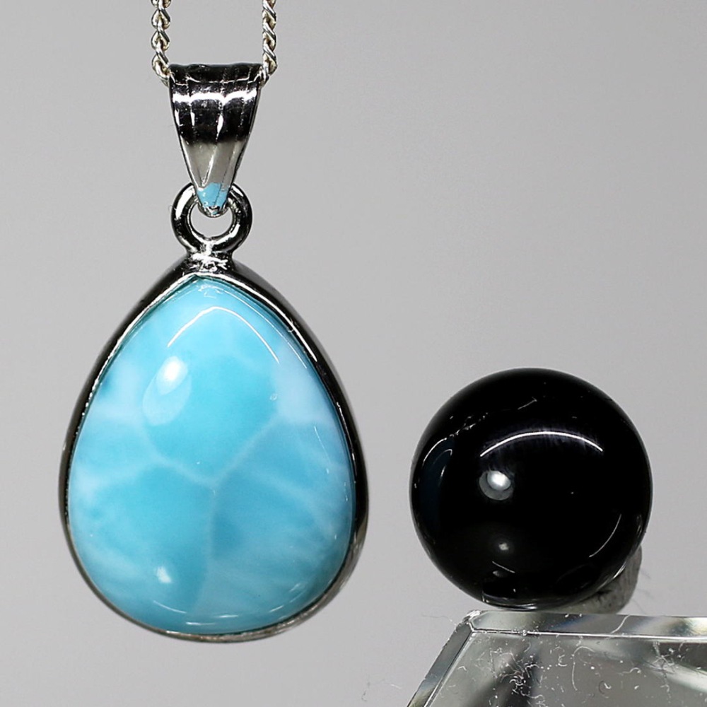 天然石パワーストーンラリマーペンダントトップ シルバー925