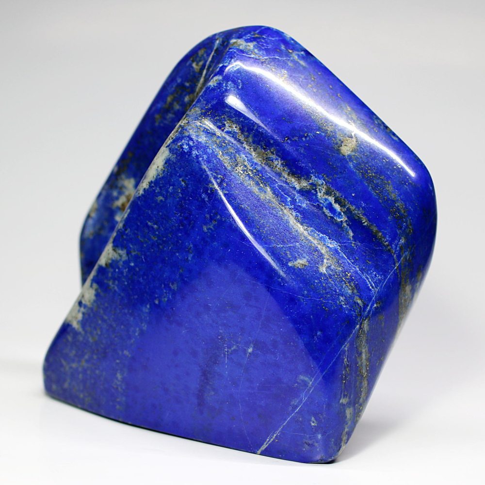 アフガニスタン産]ラピスラズリ磨き原石/フリーフォーム（置物
