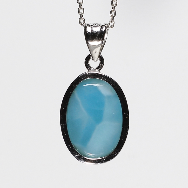 高品質]ラリマーペンダントトップ（シルバー925） - 埼玉県吉川市の