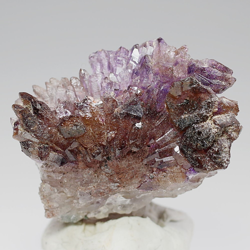 インド/カルール産]フラワーアメジストクラスター/原石（レピドクロ