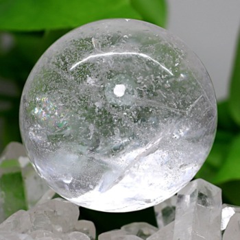 水入り水晶丸玉（スフィア、球体石） - 埼玉県吉川市の天然石専門店