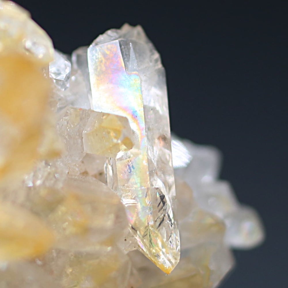 インド/マニカラン産ヒマラヤ水晶ゴールデンヒーラークラスター