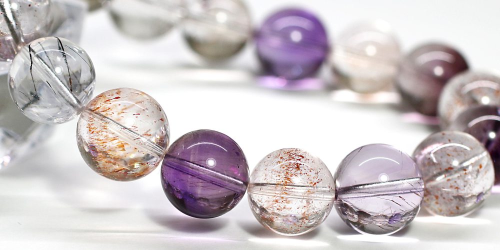 特別価格]ミックススーパーセブンブレスレット（約12.5mm玉） - 埼玉県