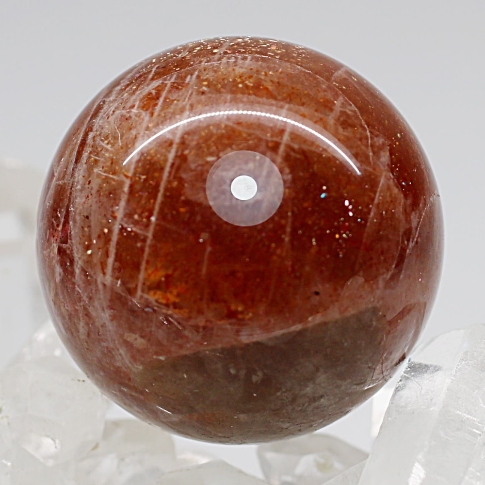 タンザニア産]サンストーン丸玉/スフィア（直径約32.4mm） - 埼玉県