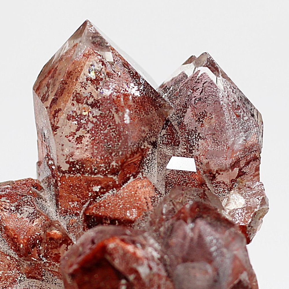 高品質]ナミビア/オレンジリバー産レッドファントムクォーツクラスター