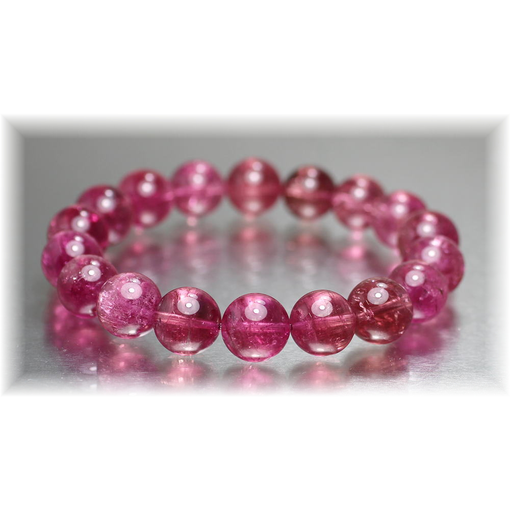 トップグレード]ピンクトルマリンブレスレット（約11.5mm玉） - 埼玉県