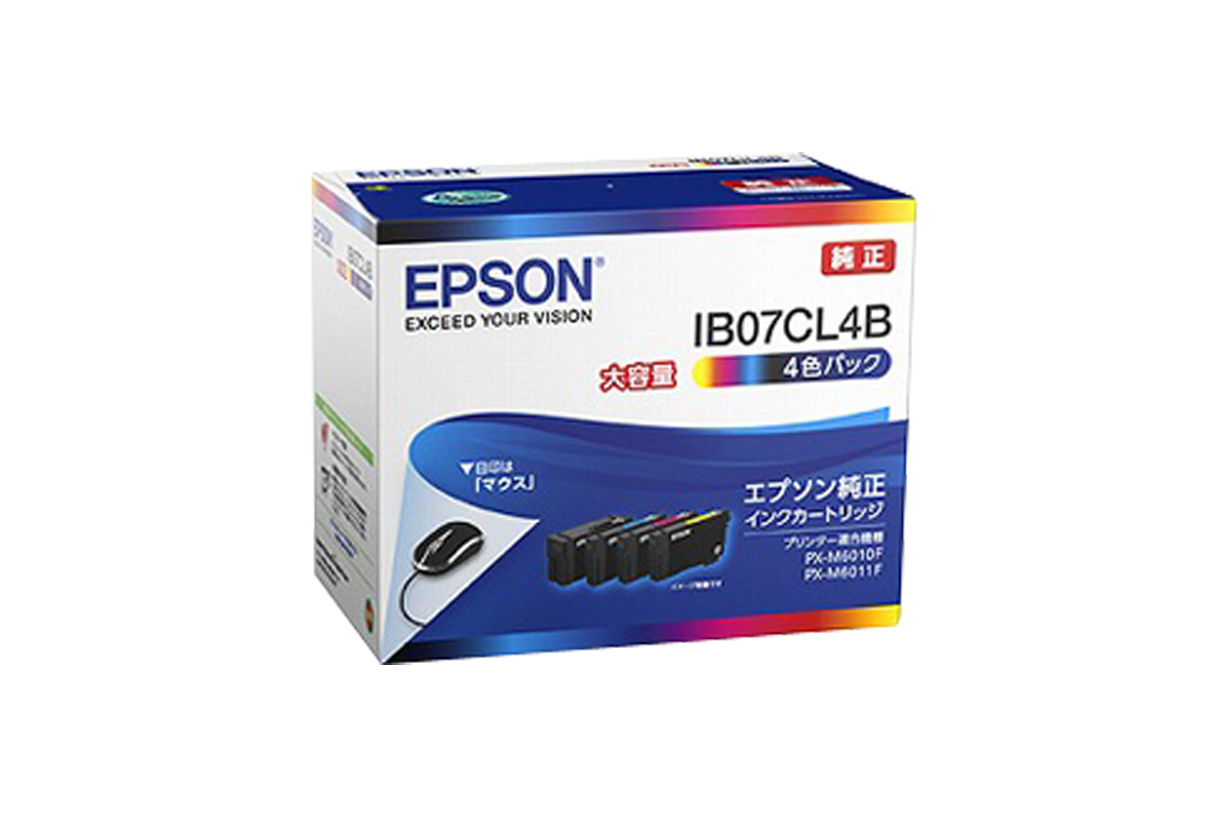 IB07CL4B (4色パック) 大容量インクパック 純正 | エプソン | トナー