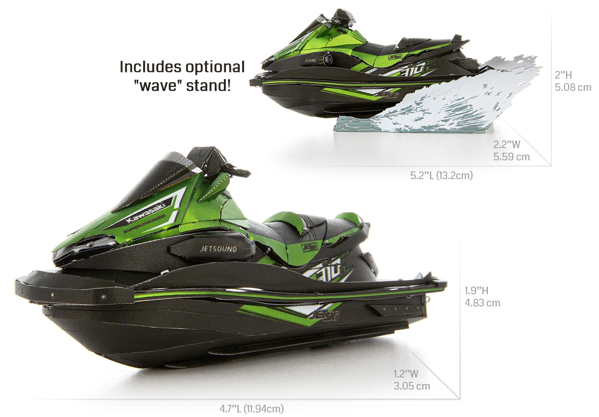 Kawasaki Jet Ski Ultra 310LX Metal Earth Premium Series - Innovatoys