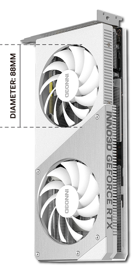 INNO3D GEFORCE RTX™ 4070 TWIN X2 OC WHITE STEALTH | INNO3D