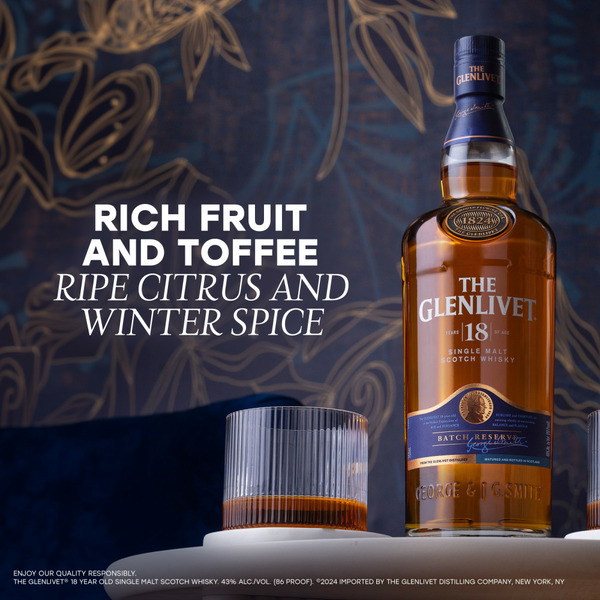 The Glenlivet 18 Year Old Single Malt Scotch Whisky Same-Day