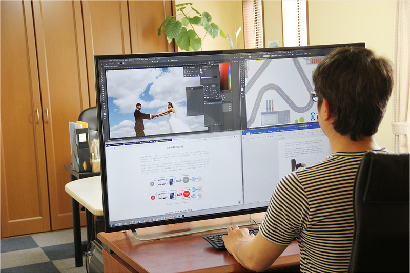 EX-LD4K432DB | 4K対応＆広視野角ADSパネル採用 43型（可視領域42.5型