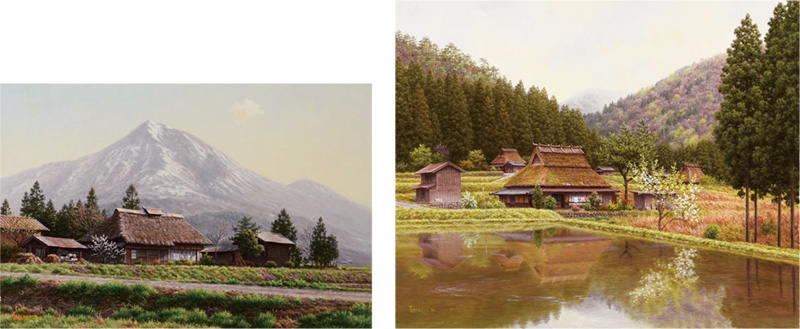 金子東日和一枚の繪【遅春山峡（福島県下郷町）】油彩 8号