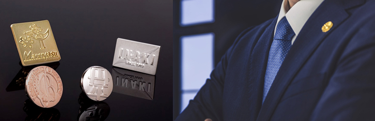 社章バッジの仕上げ】「金銀銅メッキ仕上げ」とは？仕上がりはどうなる