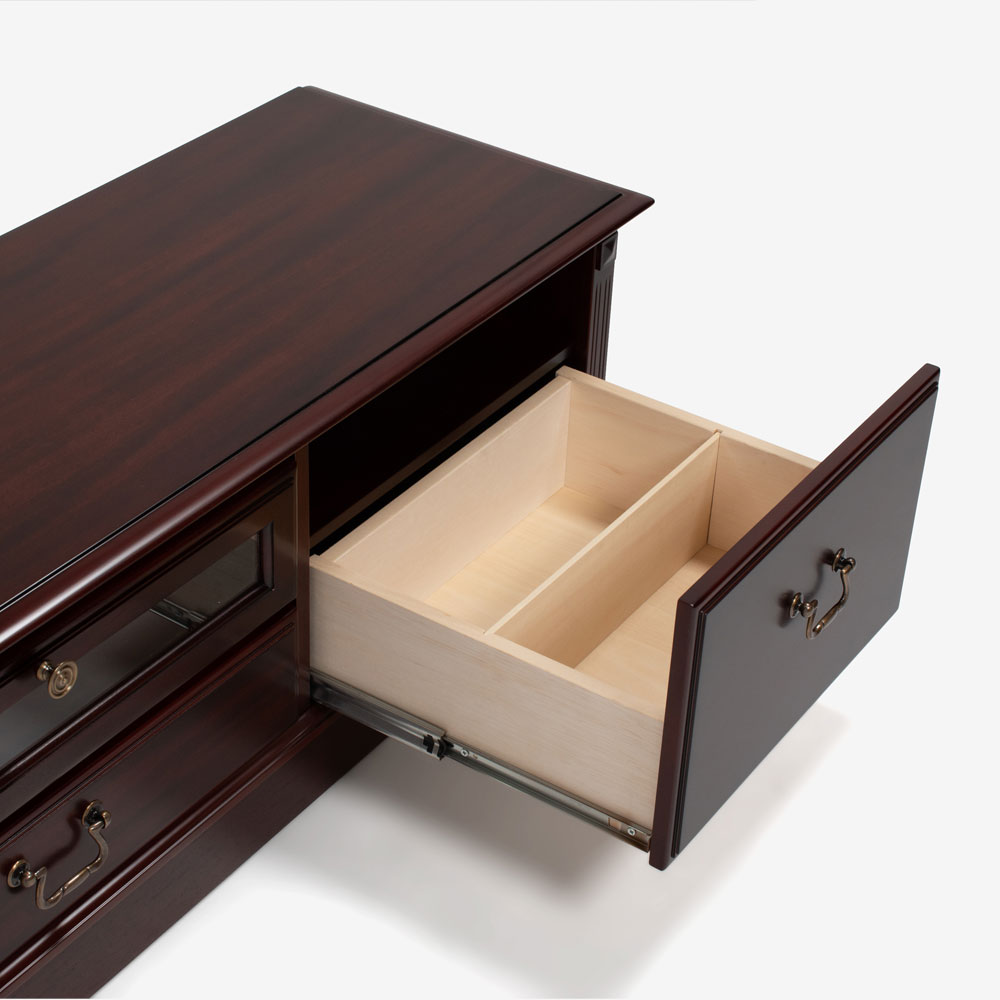 テレビボード「グレース」幅160cm マット仕上げ Nマホガニー2【セール