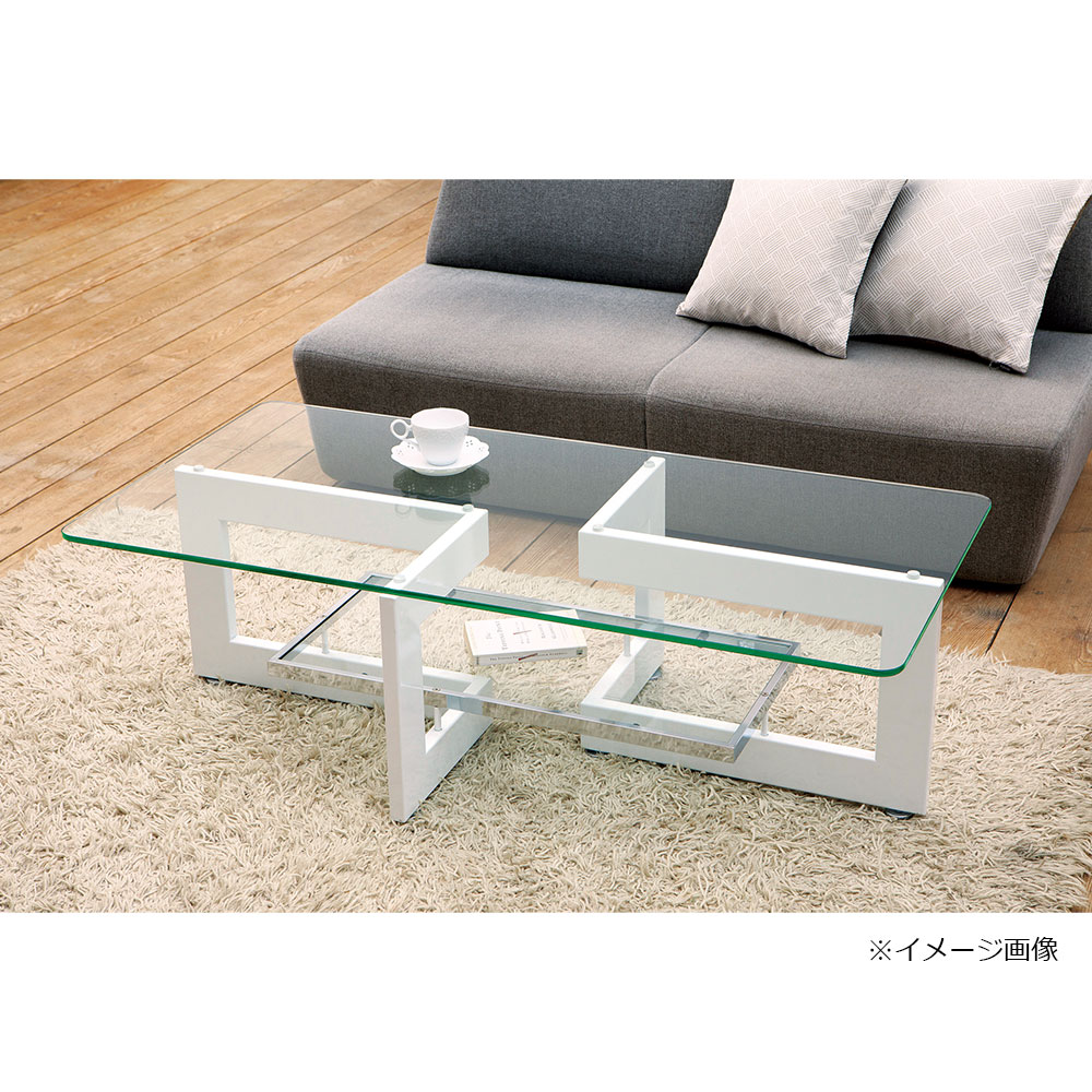 センターテーブル 「YG」 フレームホワイト色 全3サイズ | 【公式
