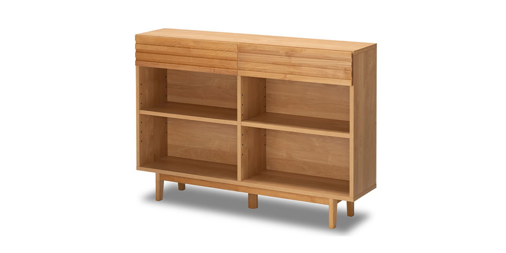 hotta woody（堀田木工所）シェルフ「ノーヴァ2 NA」幅123.2cm