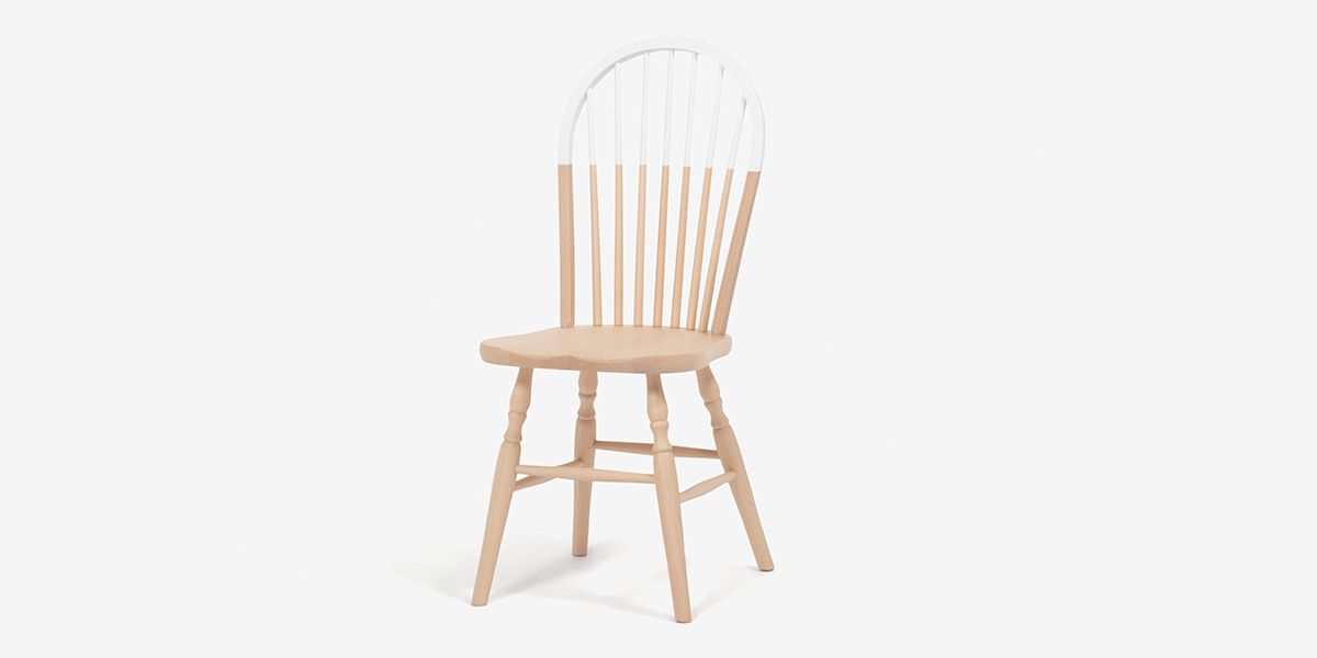 秋田木工 ダイニングチェア「500EB」 ブナ材 EB ホワイト色 | 【公式