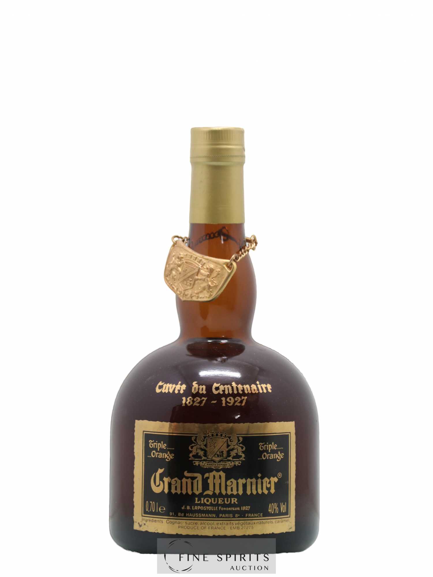 Buy Grand-Marnier Of. Cuvée du Centenaire 1827-1927 (lot: B2229106-30)