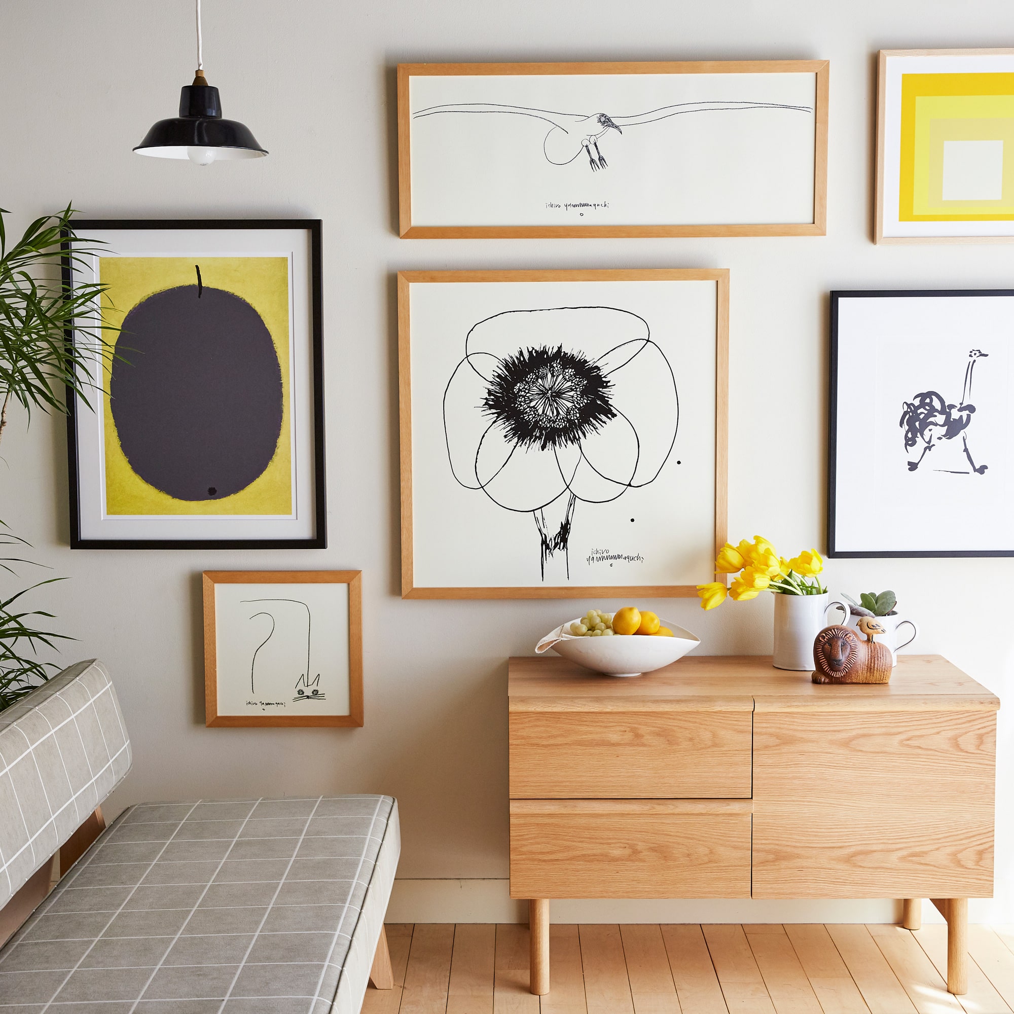 定番品】パブロ・ピカソ 「ダチョウ」ブラックフレーム｜ポスター