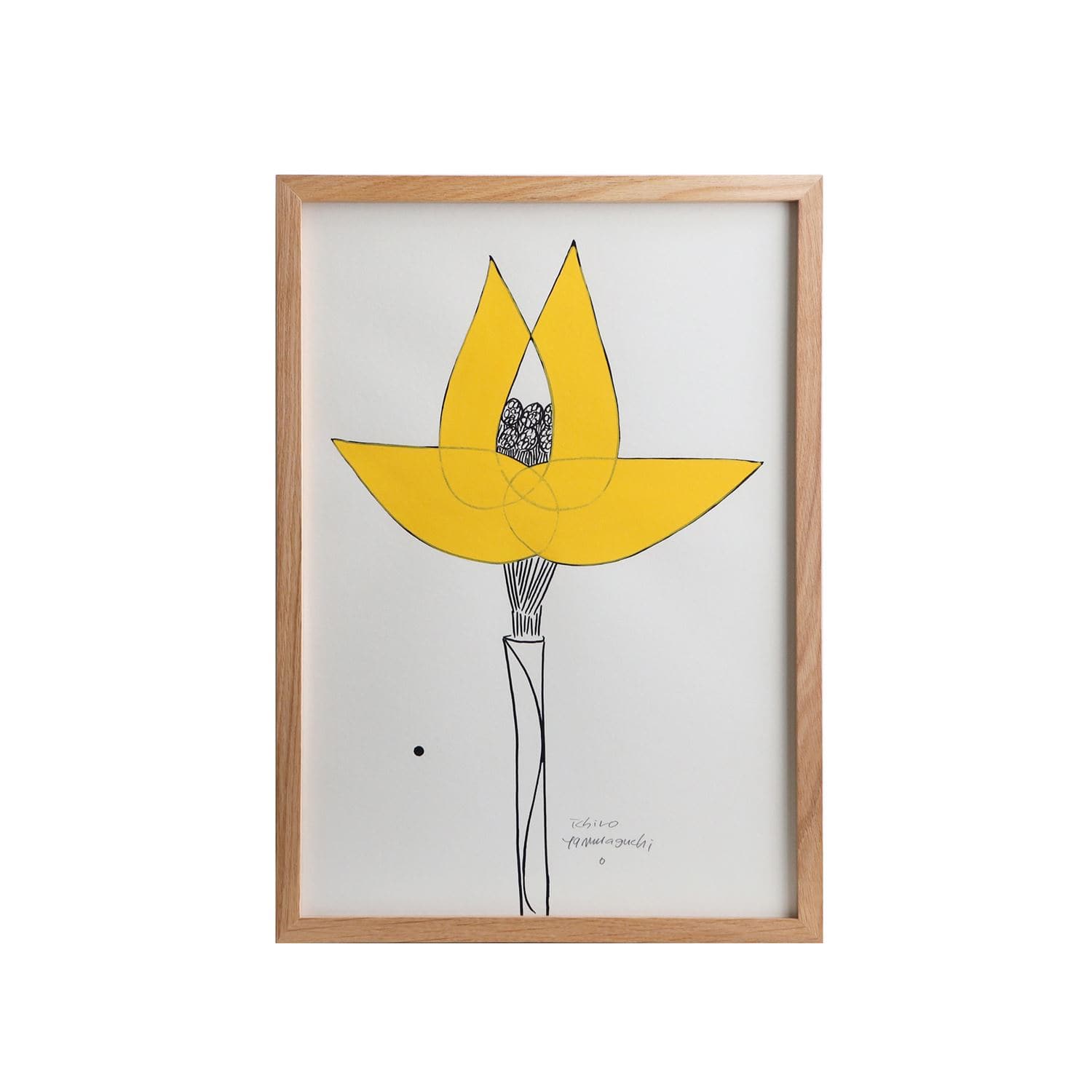 一点物】 山口一郎 「HANA 黄」M｜絵画・イラスト（一点もの）｜IDEE