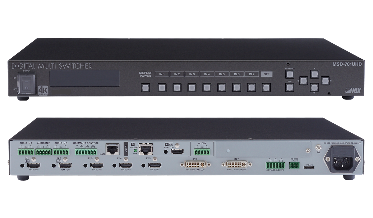 MSD-701UHD 4K@60対応 デジタルマルチスイッチャー | 株式会社アイ