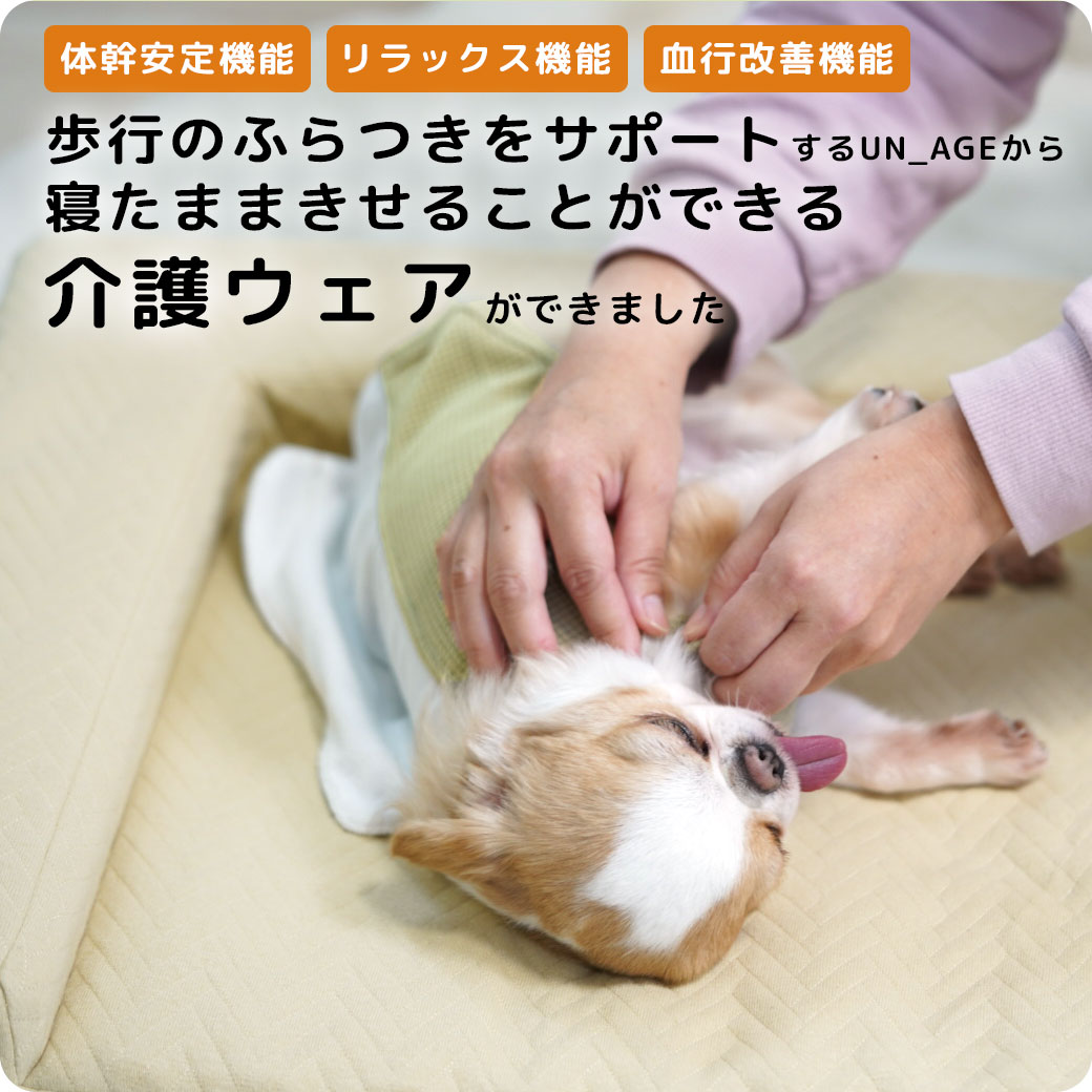 iDog UNAGE ウェルネスウェア 寝たまま着れる介護服 アイドッグ
