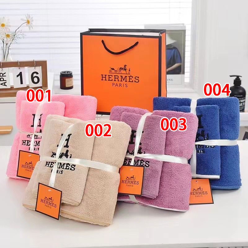 Hermes エルメスメンズフェイスタオル 運動タオルハイブランドシャワー
