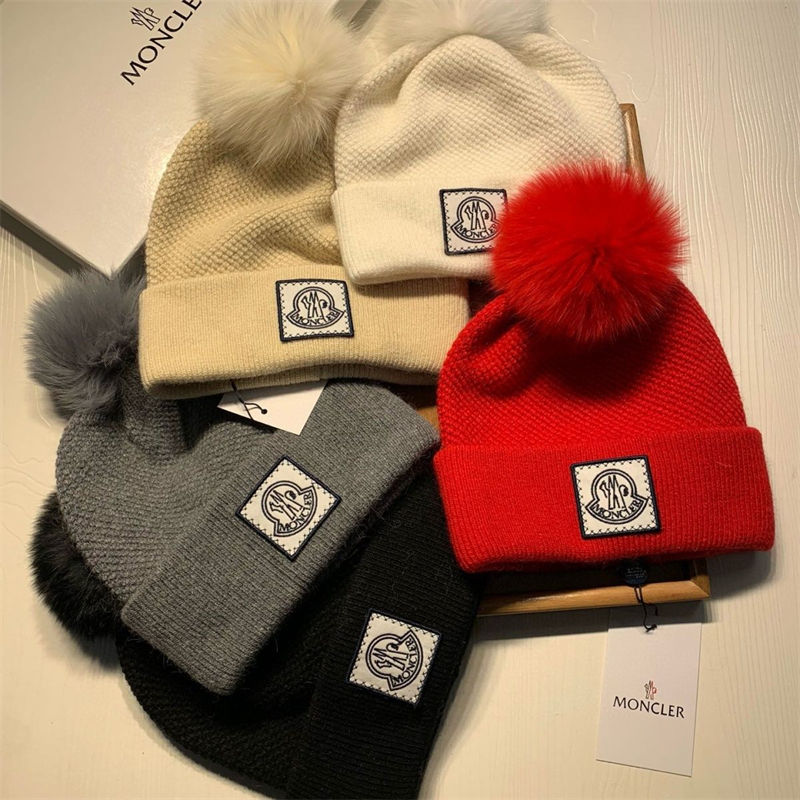 モンクレールレディースニット帽 Moncler ニットキャップ 秋冬 女の子