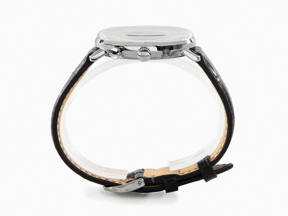 Zeppelin LZ 129 Hindenburg Moonphase Quartz Watch, Silver, 40 mm