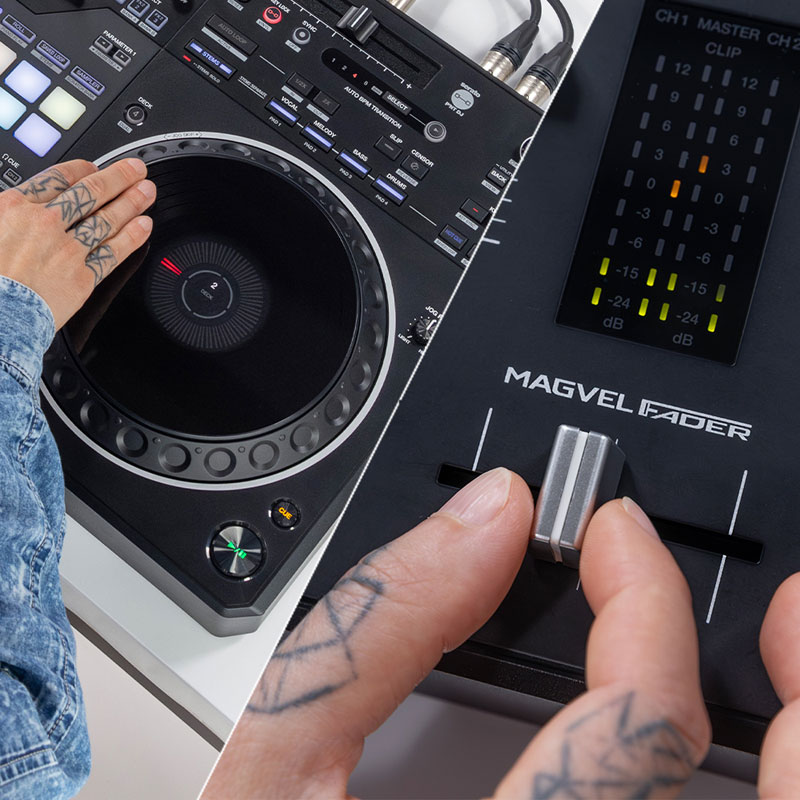 Serato DJ Proとrekordboxに対応したスクラッチスタイル 2ch DJ