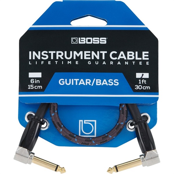 BOSS Instrument Cable BIC-1AA [30cm/L型-L型/パッチケーブル