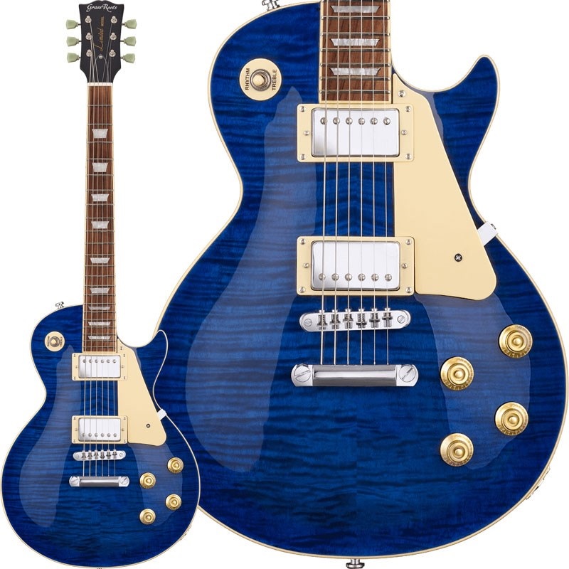 グラスルーツ レスポールタイプ Grass Roots G-LP-STD (See Thru Blue