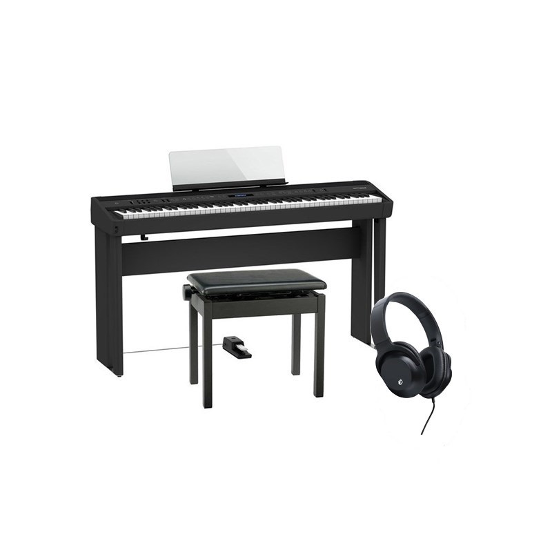 Roland 【お取り寄せ商品】FP-90X-BK + 専用スタンド + 高低自在イス